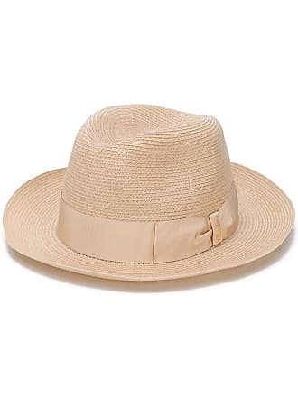 Saint Laurent - Men - Grosgrain-trimmed Hemp Fedora Neutrals - 58