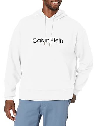 white calvin klein moletom com capuz mens