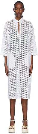 Valentino White Viscose Midi Dress