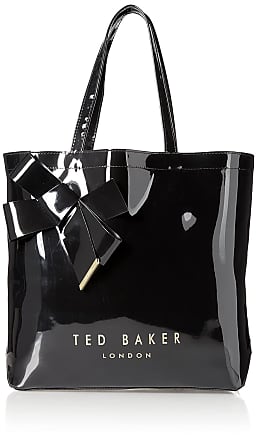 Ted Baker Papicon-large Floral Printed Icon Bag Totes in Black