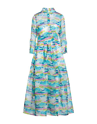 Sara Roka Edna long-sleeve dress - Blue