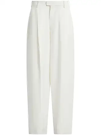 Tailored Straight Leg Trousers - White