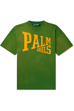 Palm Angels Outlet: Miami cotton and mesh t-shirt - White  Palm Angels t- shirt PMAA079S23JER001 online at