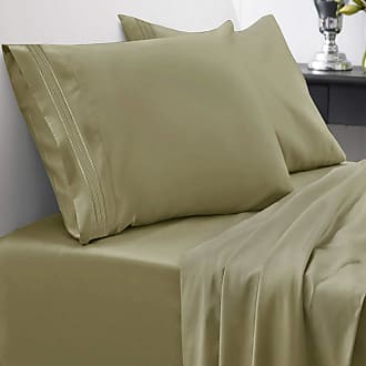 Sweet Home Collection 1800 Thread Count Egyptian Quality 4 Piece Deep Pocket Bed Sheet Set, Queen Beige