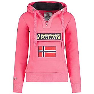 Sweat-Shirt Femme Capuche Fermeture Zippe Poches GEO NORWAY GEXCELLENCE Lady Hoodie Veste Tops Sport Confortable Sweatshirt Femmes Pull Casual Manches Longues Chaud
