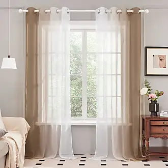 Kaufe Eleganter Voile Tüll Moderner kurzer Vorhang für Schlafzimmer  Transparenter Fenstervorhang für Wohnzimmer Kinderzimmer ALBO 400x180 cm