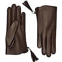 Leather Gloves with Silk Lining - Lucie