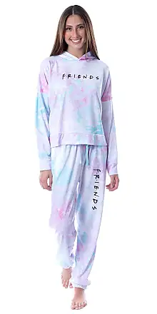 INTIMO Minions Positive Vibes Tie Dye Womens' Pajama Loungewear Hooded Jogger  Set