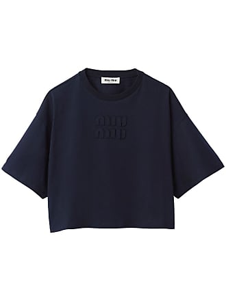 MIU MIU Women Cropped Jersey T-shirt – Atelier New York