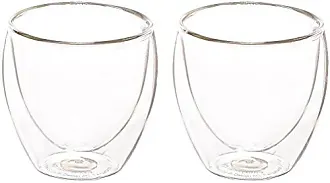 Bodum Pavina Glass, Double-Wall Insulate Glass, Clear, 12 Ounces Each, 2  Count (Pack of 1)