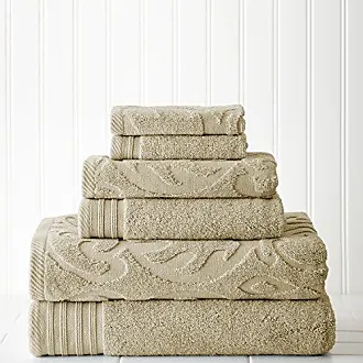 Dwell Studio Wicker Park Ultra Soft 100% Cotton 6-Piece Towel Set : 2 Bath  Towels, 2 Hand Towels, 2 Washcloths, Long-Staple Cotton, Spa Hotel Quality