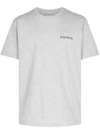 SUPREME logo-print cotton T-shirt - unisex - Cotton - M - Grey
