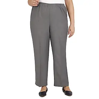 Alfred Dunner Womens Petite Solid Medium Pant