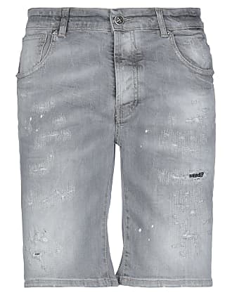 Short en jean à patch logo Jean DIESEL pour homme en coloris Gris Homme Vêtements Shorts Shorts casual 