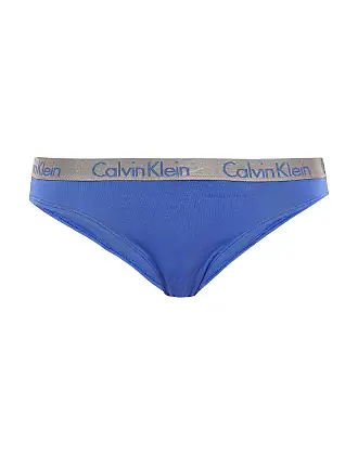 Calvin Klein Women's Invisibles Thong Underwear - Small - Blue Granite