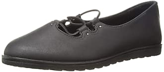 Easy Street Womens Effie Flat, Black, 9.5 M US