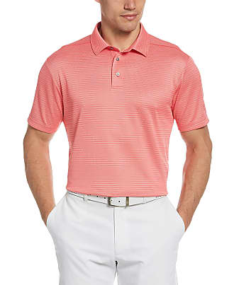 PGA TOUR Mens Short Sleeve Variegated Stripe Polo Shirt 