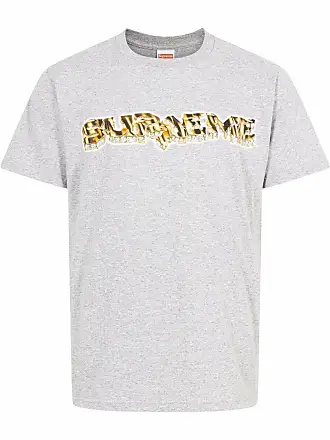 SUPREME Diamond logo-print T-shirt - men - Cotton - S - Grey