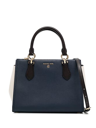 Buy Michael Kors Marilyn Small Colorblock Saffiano Leather Crossbody Bag, Blue Color Women