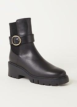 Unisa Jite Chelsea boot in leather with buckle detail