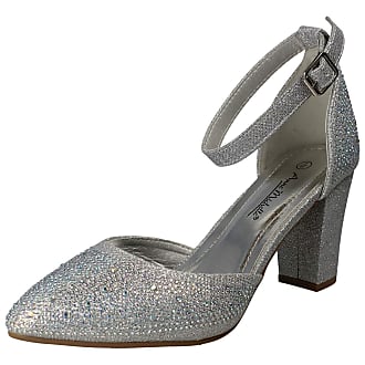 2A Anne Michelle F9R812 Ladies Court Shoes Gold or Silver   UK 3-8 