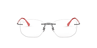 RX7173 Round Eyeglass Frames Transparent/Demo Lens 49 mm