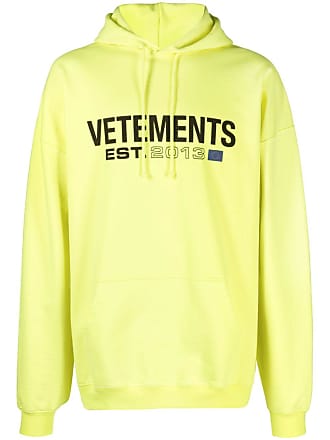 Vetements - Men - Oversized logo-print Cotton-Blend Jersey Hoodie Black - M