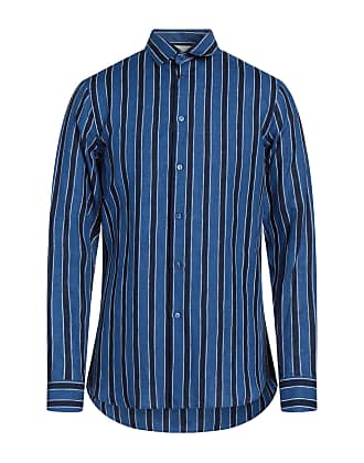 Chemise Paolo Pecora pour homme en coloris Bleu Homme Vêtements Chemises Chemises casual et boutonnées 