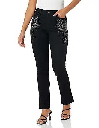 Gloria Vanderbilt Women's Amanda Capri Jean, Black, 14 Petite at