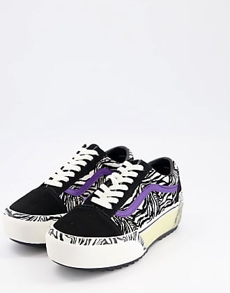 vans platform zebra