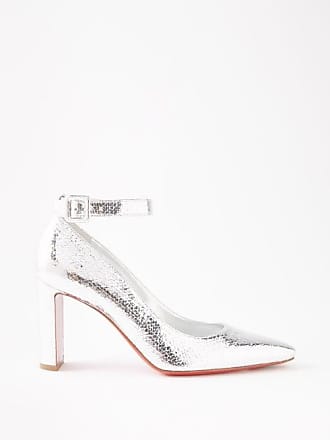 Cassandrissima 45 crystal-embellished PVC and metallic leather sandals