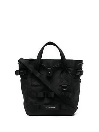 Black Army grosgrain-trim canvas cross-body bag, Balenciaga