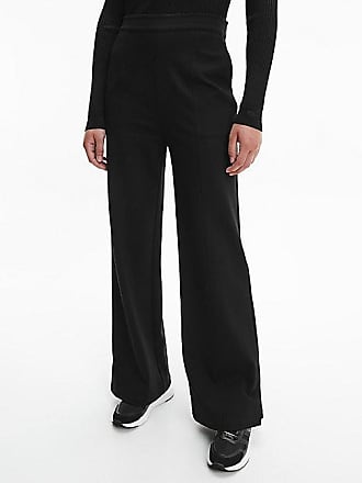 Moda Pantalones Pantalones anchos Calvin Klein Pantal\u00f3n anchos negro estilo \u00abbusiness\u00bb 