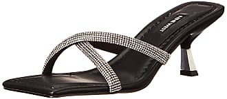 Nine West womens Blonde5 Heeled Sandal, Black, 7.5 US