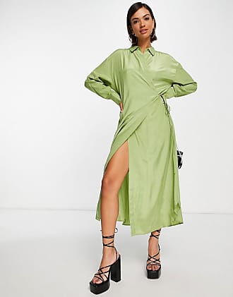 Asos: Green Wrap Dresses now up to −32 ...