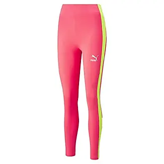 Puma Womens Amplified Allover Print Leggings 583618-36 Glowing Pink-Sizes M  or L