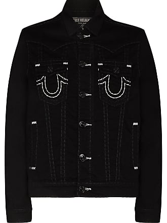 true religion trucker jacket black