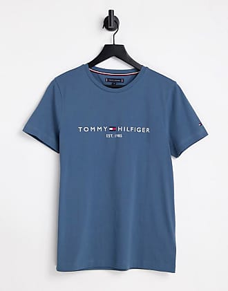 Rabatt 79 % Blau/Weiß M HERREN Hemden & T-Shirts Print Tommy Hilfiger T-Shirt 