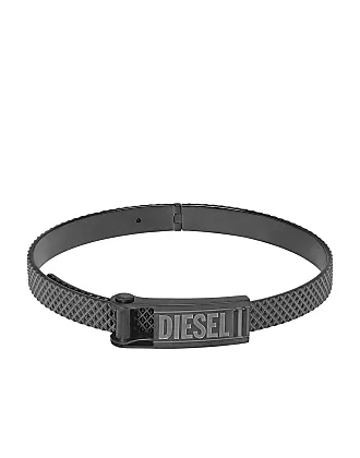 Diesel Font Black Leather Stack Bracelet - DX1440710 - Watch Station