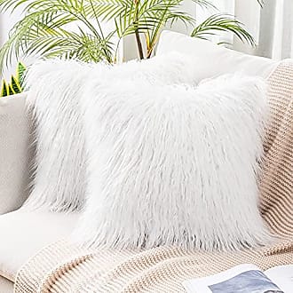 Faux Fur Pillow Cover, Faux Fur Throw Pillow, off White Faux Fur Pillow  Cover, White Pillow Cushions,fur Pillow,fluffy Pillow Case 