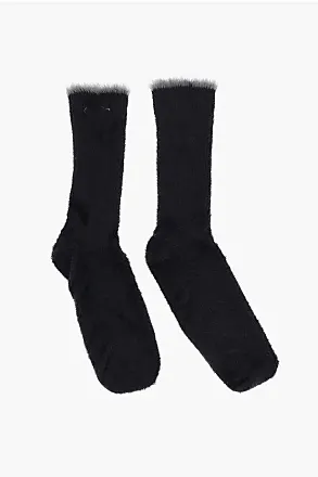 Les chaussettes Neve fluffy socks in purple - Jacquemus
