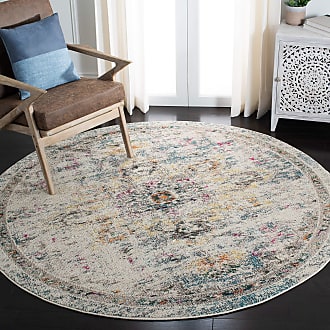 Grey SAFAVIEH Madison Collection MAD447G Boho Chic Medallion Distressed Non-Shedding Living Room Bedroom Dining Home Office Area Rug Gold 8' x 10'