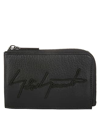 Compare prices for Yohji Yamamoto Black Glossy Smooth Leather Clasp Wallet  | Stylight