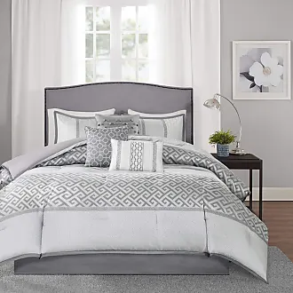  Madison Park Bellagio Cozy Comforter Set - Luxurious Jaquard  Traditional Damask Design, All Season Down Alternative Bedding with  Matching Shams, Decorative Pillow, Queen(90x90), Grey 7 Piece : Home &  Kitchen