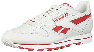Reebok CL Classic Leather MU Chalk Primal Red Trainers New OG DS Sneakers Shoes
