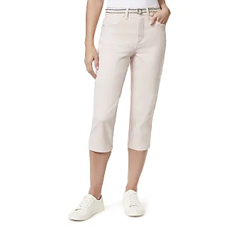 Buy Gloria Vanderbilt women plain capri pants off white Online