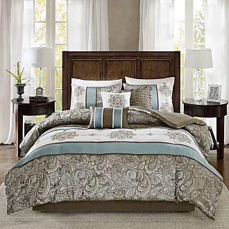 Madison Park Bellagio 6 Piece Jacquard Quilt Set with Throw Pillows