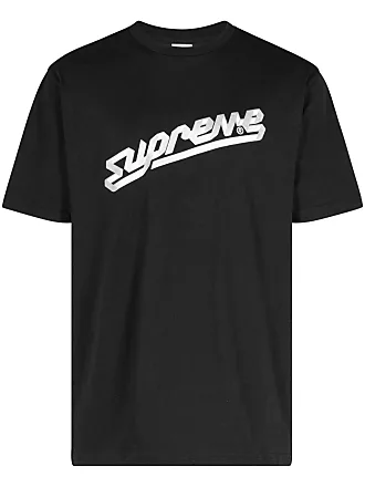 SUPREME logo-print cotton T-shirt - unisex - Cotton - M - Black
