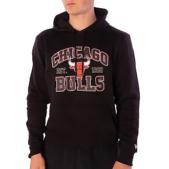 Felpa con cappuccio Chicago Bulls NBA Drip Logo Grigia