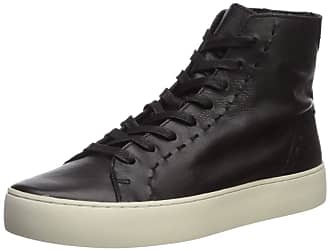 Frye Lena High Top Sneaker, Black, 10 Medium US